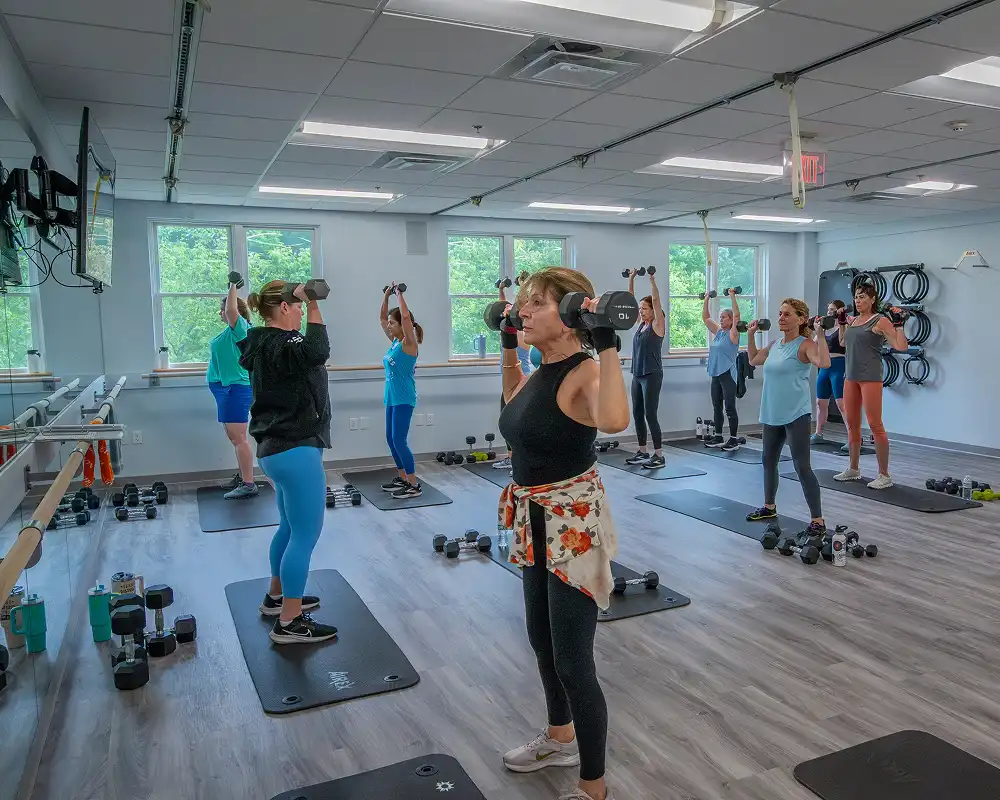Best fitness classes near Harvard MA offering Pilates, Barre, TRX, strength training, mobility, and wellness programs