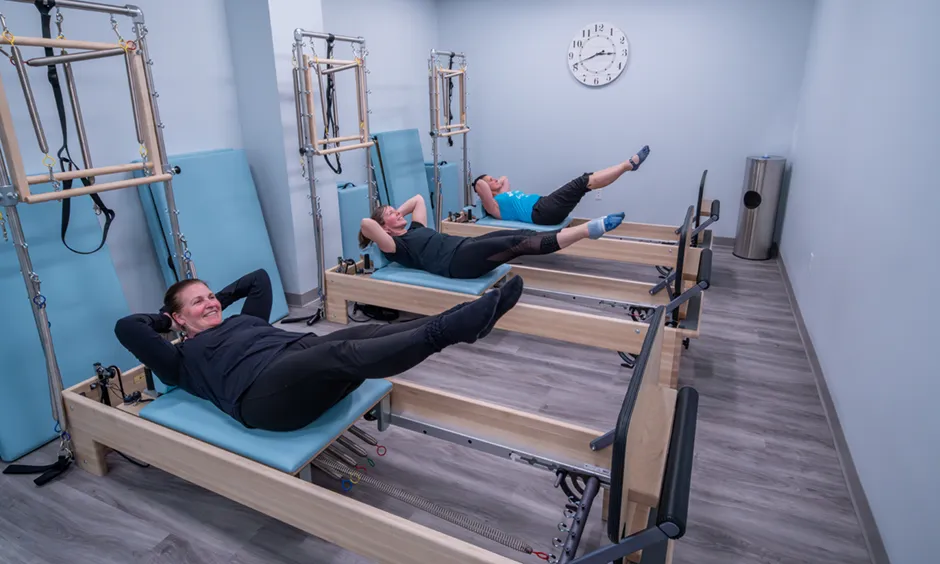 Pilates jumpboard Reformer class in Harvard MA